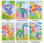 eva mosaic sticker educational crafts toys , diy handmade art kits