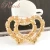 Import Exaggerated Europe Style Gold Color Circle Hiphop Bamboo Hoop Earrings from China