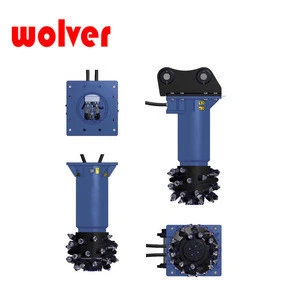 excavator attachments hydraulic rotary drum cutter china