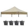 Ezup Replacement Canopy Gazebo Replacement Cover Grey Coffee Beige Khaki 3x3meters