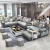 Import fabric Chinese house home Modern luxury design couch livingroom living room furniture sectional u shaped sofas set  for indoor from China