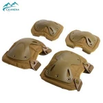 Factory 4 pieces sports knee support protector army military elbow & knee pads