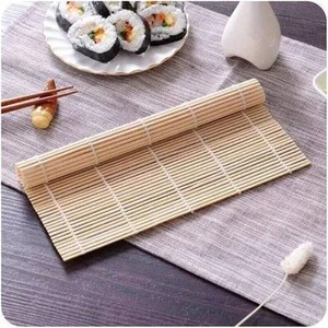 Factory High quality bamboo sushi mat roller rice  rolling mat  tablemat eco-friendly bamboo placemat tableware Kitchen  pads