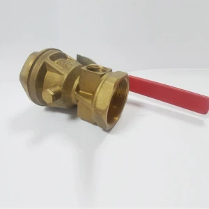 Factory high quality Brass 1&#x27;  valve tapped for pressure gauge outlet firefighting equipment test&amp;drain valve