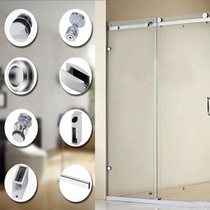 Factory made shower room glass sliding door hardware accessories