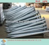 Factory of galvanized ground screw anchor for fence and garden building with low price and high quality