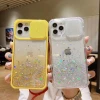 Factory Price Epoxy Case for iPhone 12 Slide Camera Smart Phone Cases Protection Bumper Transparent Electroplated Phone Cover