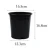 Import Factory Price Outdoor Garden Round Black Plastic Flower Pot Nursery Plant Pots from China