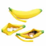 Factory price soft  waterproof  silicone box  banana pen bag  pencil cases