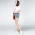 Import Factory supply high quality breathable casual fashion sexy light blue denim skirt from China