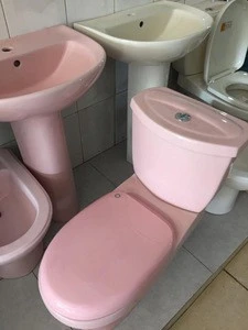 Factory Supply Water Saving Two Pieces Colored Toilet For Nigeria