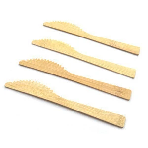 Factory Wholesale Disposable Bamboo Wood Flatware Sets Cutlery Set with knife fork and spoon in stock