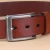 Import Fashion business design high quality alloy needlepoint buckle italy leather belts for men from China