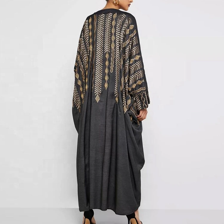 Fashion design embroidered abaya muslim women dresses islamic clothing dubaiubai