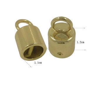 Fashion hardware gold screw draw cord stopper