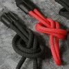 Fashion High Density Red Black Braided Climbing Rope Nylon Camera Neck Straps