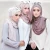 Import fashion Plain Bubble Chiffon Scarf Women&#x27;s Hijab  HijabsTurbanet Headscarf 49colors Wrap Solid Color Shawls Headband Muslim from China