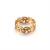 Import Fashion Simple Finger Ring Hollow Leaf Shape Ring 18K Gold Stainless Steel Ring from China