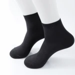 Fashion Summer Men Natural Bamboo Anti Foul Thin Business Ankle Socks