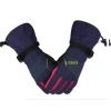 fashion touch screen winter warm waterproof leather ski gloves custom logo long mittens gloves manufacturers