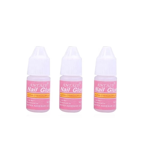 Fashionable And Transparent Nail Polish Glue Quick-drying And High Viscosity 3g Nail Glue Tabs