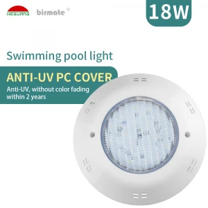 Fiberglass pool IP68 waterproof single color AC/DC 12V 18W LED surface mounted Swimming Pool Light led above ground pool light