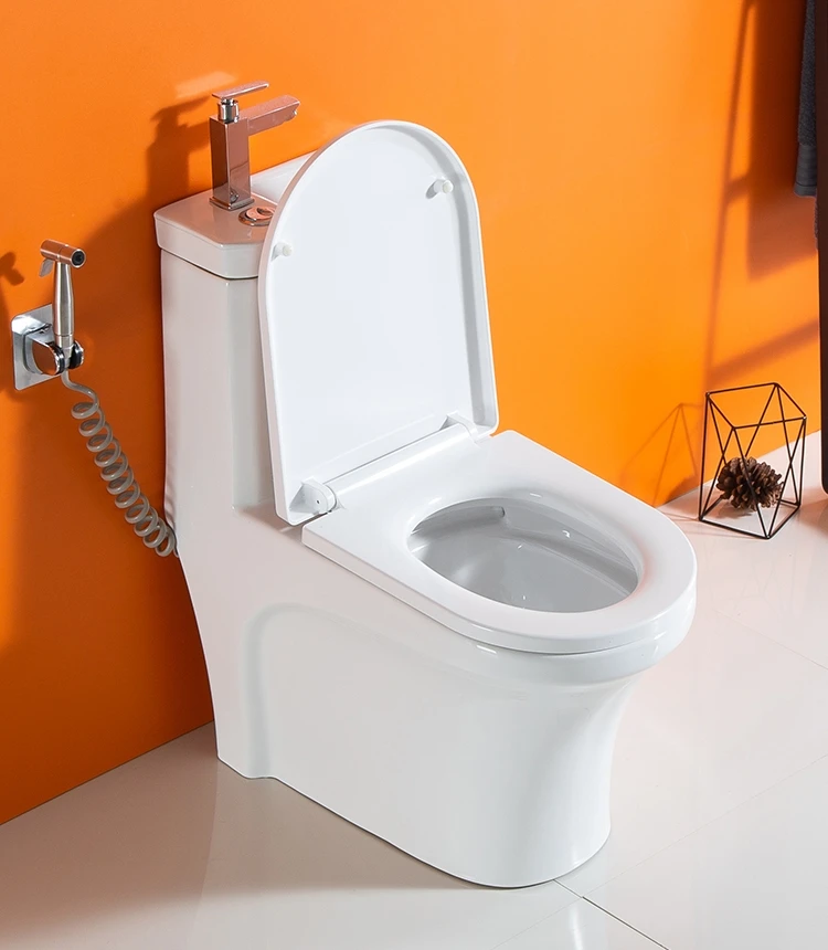 Floor Mounted One Piece One-piece Toilet Ceramic the toilet with wash basin