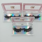fluffy real mink lashes self-adhesive lashes 16 mm  18 mm 20 mm 3d mink eye lashes