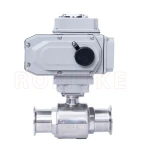 Food grade stainless steel electric mount ball valve