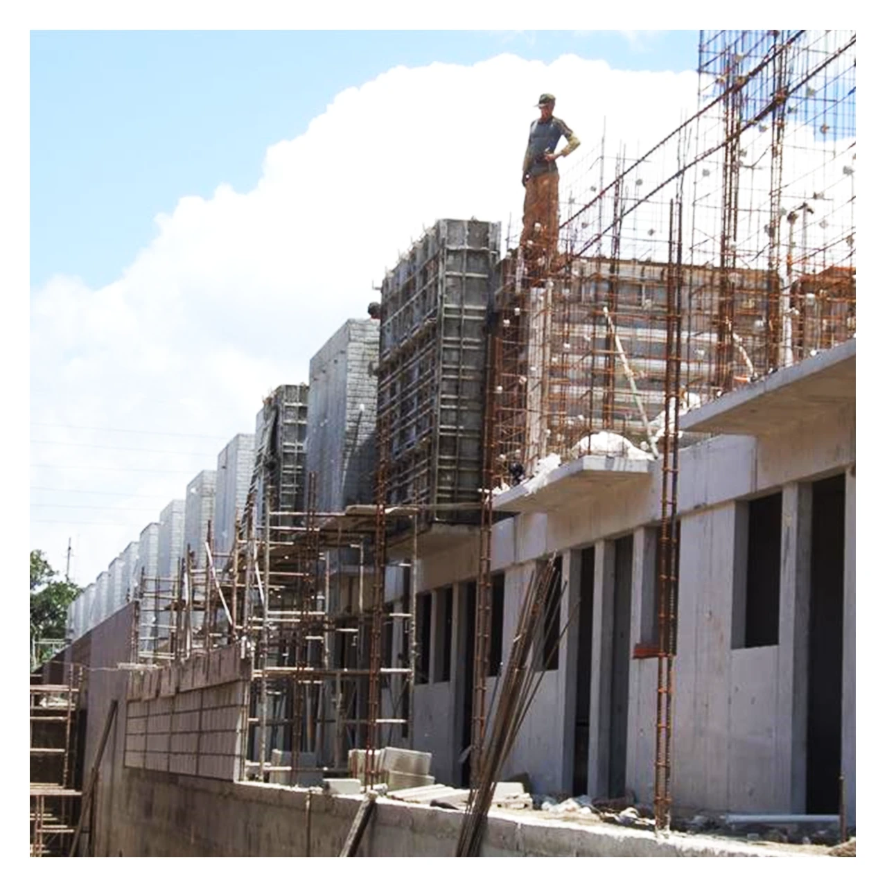 formwork board lightweight concrete panels metal formwork system in building construction
