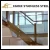 Import Foshan supplier u channel glass balustrade stair handrail from China