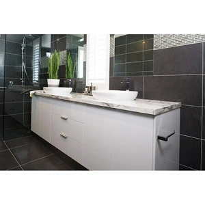 Foshan White lacquer Elegant bathroom vanity