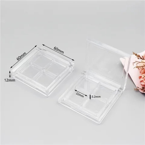 Buy Four Color Square Eye Shadow Box Transparent 4 Color Eye Shadow Box ...