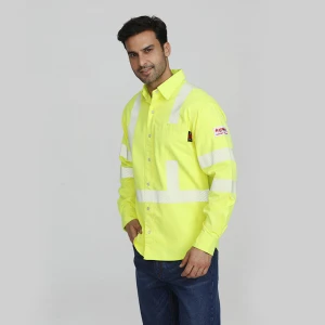 FR Welding Flame Retardant Safety Uniform Reflective Work Shirts For Welder