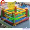 free air shipping inflatable boxing ring bounce house, Inflatable Wrestling Ring fighting Boxing Kids with 2 paris big gloves
