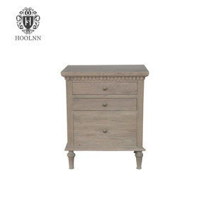 French-style Antique Wooden Carved Nightstand HL129