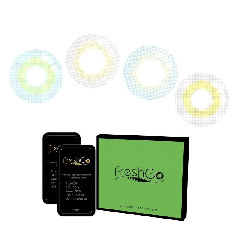 freshgo brand L16 BB series tri color contact lenses 6 colors available
