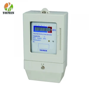 Front Board Installed Single Phase Smart electricity meter Card Prepaid Energy Meter with LED Display