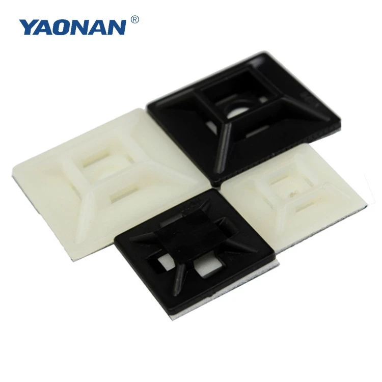 Full Size Cable Tie Mount,Nylon Base Of Cable Tie, Adhesive Tie Mounts