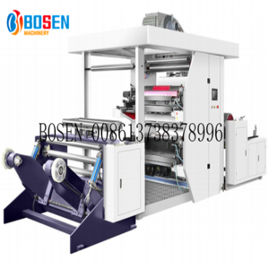 Fully Automatic 2 colors Roll Tto Roll Flexographic Printing Machine for  Paper