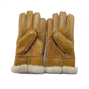 Fur gloves winter warm men and women sheepskin wool gloves China manufacturers wholesale custom