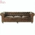 Import Furniture Factory Retro Black Couch 3-Seater Chesterfield Sofa For Hotel from China
