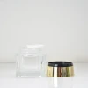 50g 50ml luxury Face Cream glass jar for cream  white and gold jars  1.5 oz jar