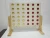 Import Garden game wooden giant chess natural wood color connect 4 in a row from China
