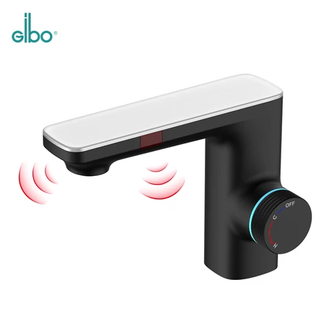 Gibo led mixer smart faucet infrared induction sensor modern faucet for bathroom