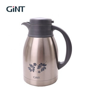 Gint hot selling vacuum thermos tea double wall stainless steel coffee pot with handgrip