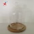 Import Glass dome with wood base for small crafts decoration from China