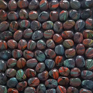 Glass pebble stone artificial polished pebbles
