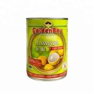 Golden Boy Canned Fruits Canned Longan In Syrup- Easy Open Lid