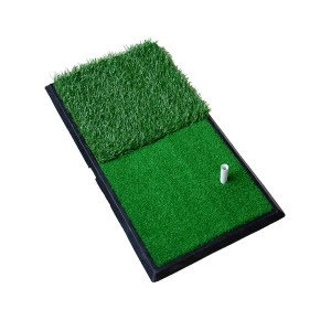 Golf Rubber Mini Golf Mat  Practice Hitting Mat with Golf Rubber Tee
